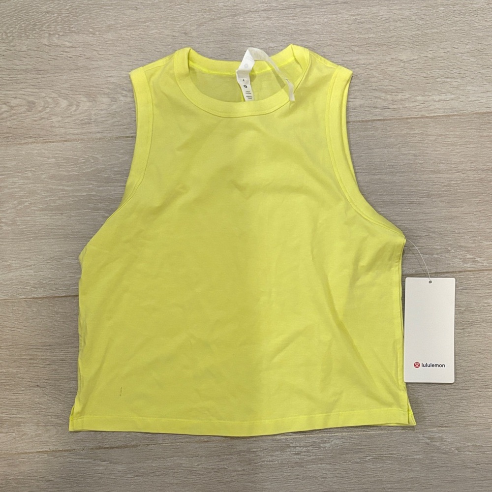 lululemon athletica Neon Yellow Tank Top